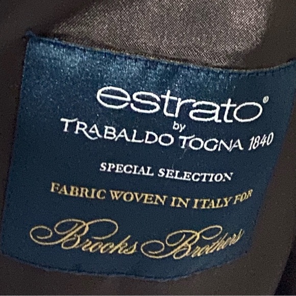 Brooks Brothers Blazer Sport Jacket 44L 36W Linen Wool Blend 1818 Regent Estrato - Picture 7 of 13